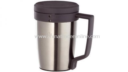 MARKSMAN STAINLESS STEEL COFFEE MUG  0.3 Ltr coffee mug with plastic handle