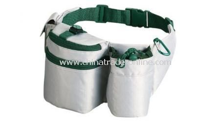 BELT BAG WITH BOTTLE HOLDER With small compass attached from China