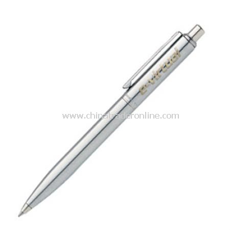 Sentinel Brushed Chrome Ballpoint Pen