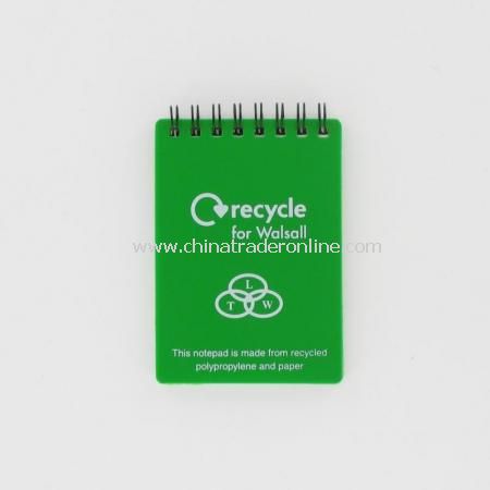 Recycled A7 Polypropylene Cover Notepads from China