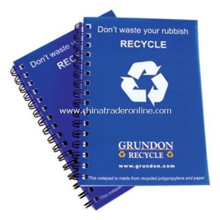 Recycled A5 Polypropylene Cover Notepads from China