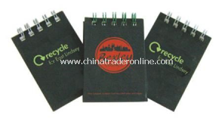 Recycled A7 tyre-covered Wiro notepads from China