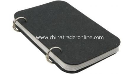 Recycled Leather Ring Jotter from China