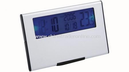 DESK CLOCK WITH TEMPERATURE Alarm clock with snooze function, thermometer, date, nightlight from China