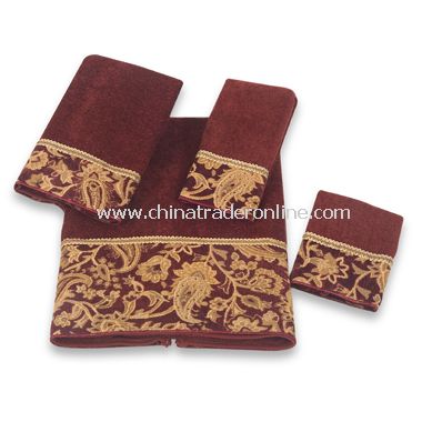 Arabesque Brick Towels by Avanti, 100% Cotton from China