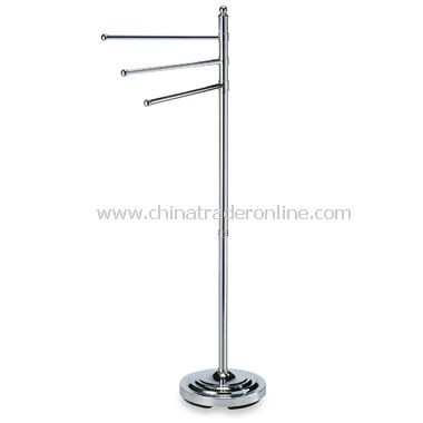 3-Arm Chrome Towel Stand