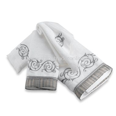 Avalon White Bath Towels by Avanti, 100% Cotton from China