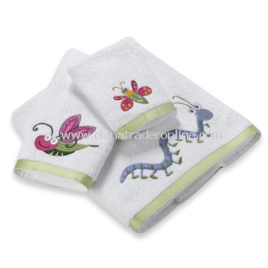 Bugs & Leaves Bath Towels