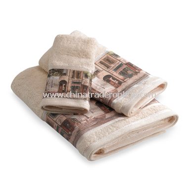 Cafe de Paris Bath Towels by Avanti, 100% Cotton from China