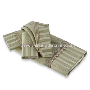 Canterbury Sage Towels by Avanti, 100% Cotton from China