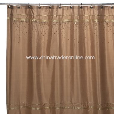 Croscill Glow Fabric Shower Curtain - Gold