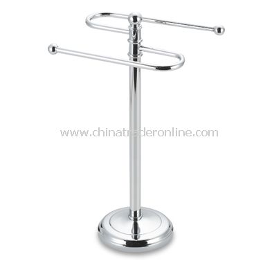 Curved Chrome Fingertip Towel Tree