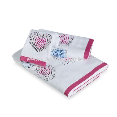 I Heart You Bath Towels, 100% Cotton from China
