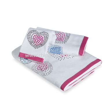 I Heart You Bath Towels, 100% Cotton