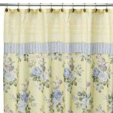 Laura Ashley Caroline Fabric Shower Curtain