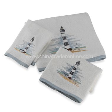 Lighthouse Bath Towels by Saturday Knight Limited, 100% Cotton