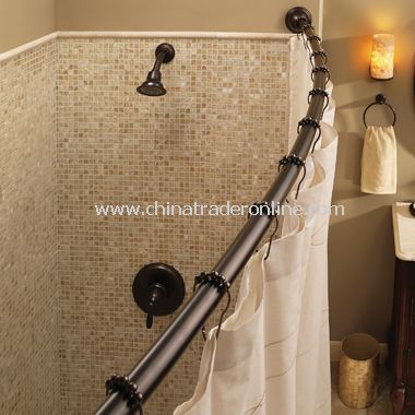 Moen Adjustable Curved Old World Bronze Shower Rod from China