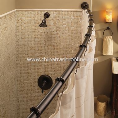 Moen Adjustable Curved Old World Bronze Shower Rod