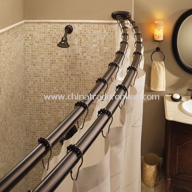 double shower rod