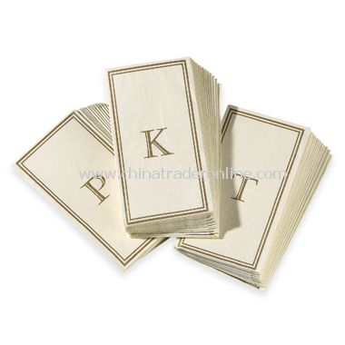 Monogram Disposable Guest Towels