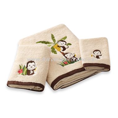 Motion Monkey Bath Towels, 100% Cotton from China