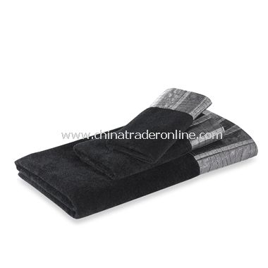 Sierra Black Towels by Avanti, 100% Cotton