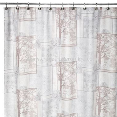 Solitude Fabric Shower Curtain from China