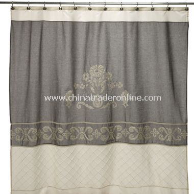 Sutton Place Fabric Shower Curtain