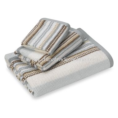 Urban Stripe Blue Washcloth from China