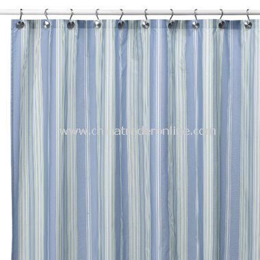 Baja Stripe Cape Cod Fabric Shower Curtain from China