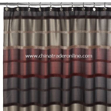 Bombay Rust Fabric Shower Curtain from China
