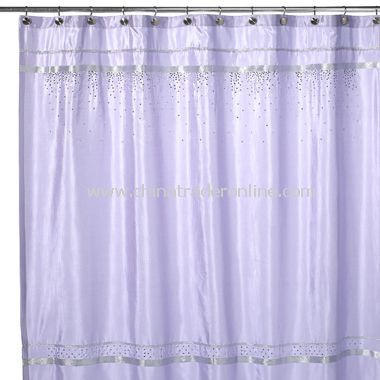 Croscill Glow Fabric Shower Curtain - Lilac