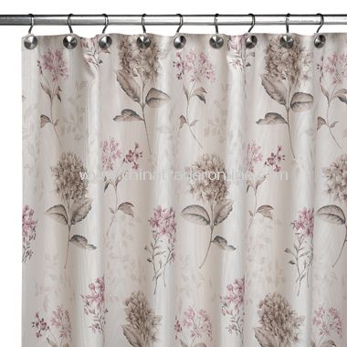Flower Blossom Fabric Shower Curtain by Croscill