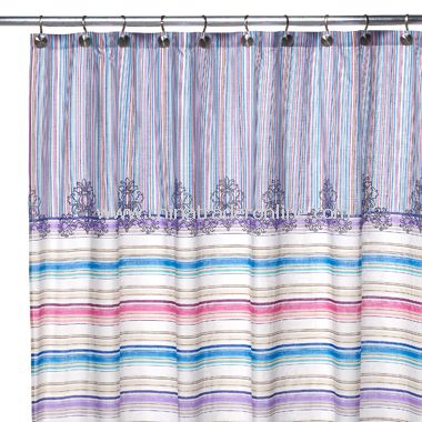 Harper Fabric Shower Curtain, 100% Cotton