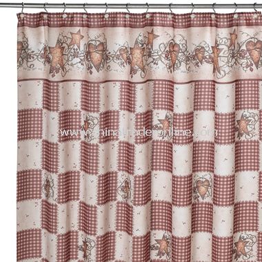 Hearts & Stars Shower Curtain