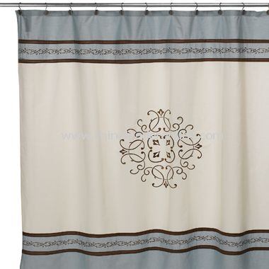 Hotel Collection Landon Fabric Shower Curtain