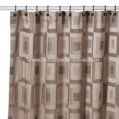 Metro Bronze Shower Curtain by Croscill from China