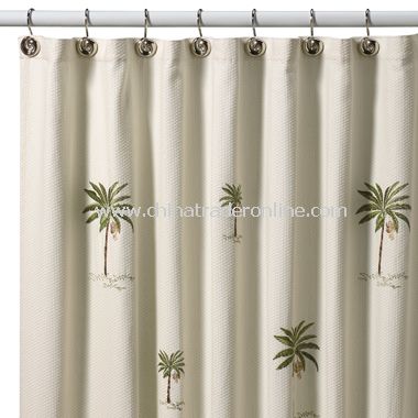 Port of Call Fabric Shower Curtain by Croscill, 100% Cotton from China