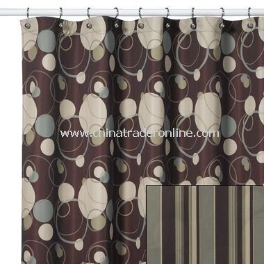 Retro Remix Fabric Shower Curtain from China