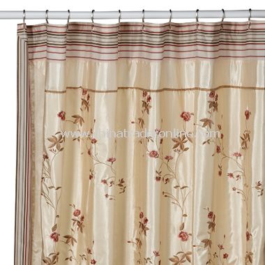 Rose Garden Fabric Shower Curtain by Croscill from China