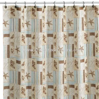 Sea Farer Fabric Shower Curtain
