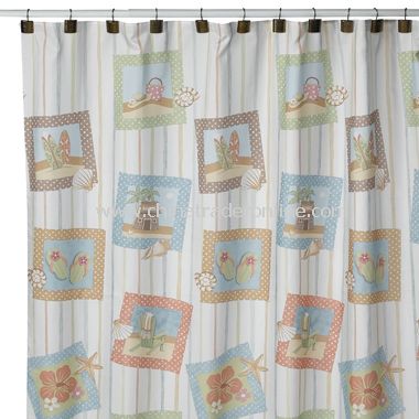 Surfs Up Shower Curtain by Saturday Knight Limited from China