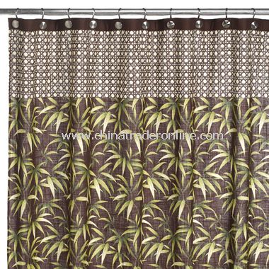 Tommy Bahama Tropical Fabric Shower Curtain from China