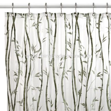 Bamboo Vinyl Shower Curtain from China