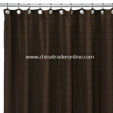 Chocolate Parachute Fabric Shower Curtain from China