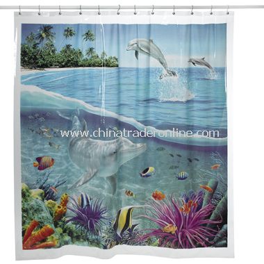 Dolphin Bay Shower Curtain from China