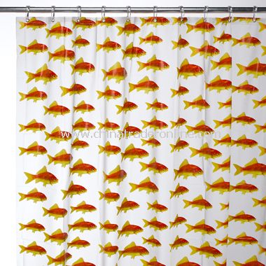 Goldfish EVA Shower Curtain from China