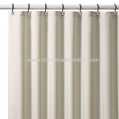 Hotel Ivory Fabric Shower Curtain Liner from China