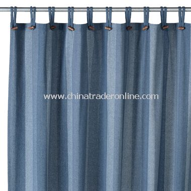 Houston Denim Recycled Fabric Shower Curtain