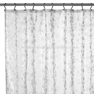 Ice Circles Vinyl Shower Curtain from China